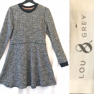 LOU & GREY NWT Black/White Knit Dress